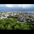 Songkhla, rechts der Songkhla-See, links der Golf von Thailand